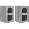 Naktinis staliukas 2 pcs Pilkas Sonoma 29,5 x 33,5 x 50 cm
