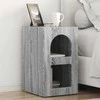 Naktinis staliukas 2 pcs Pilkas Sonoma 29,5 x 33,5 x 50 cm