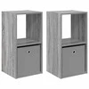 Naktinis staliukas 2 pcs Pilkas Sonoma 35 x 32 x 68,5 cm