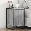 Naktinis staliukas 2 pcs Pilkas Sonoma 39,5 x 30 x 50 cm
