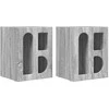 Naktinis staliukas 2 pcs Pilkas Sonoma 40 x 35 x 50 cm