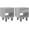 Naktinis staliukas 2 pcs Pilkas Sonoma 40,5 x 40 x 48 cm