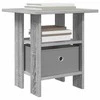 Naktinis staliukas 2 pcs Pilkas Sonoma 41 x 40 x 45 cm