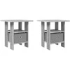 Naktinis staliukas 2 pcs Pilkas Sonoma 41 x 40 x 45 cm