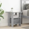 Naktinis staliukas 2 pcs Pilkas Sonoma 41 x 40 x 45 cm