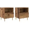 Naktinis staliukas 2 pcs Senas medis 40 x 35 x 47,5 cm