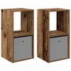 Naktinis staliukas 2 pcs Senas medis 35 x 32 x 68,5 cm