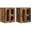 Naktinis staliukas 2 pcs Senas medis 40 x 35 x 50 cm