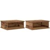 Naktinis staliukas 2 pcs Senas medis 40 x 31 x 15 cm