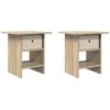 Naktinis staliukas 2 pcs Sonoma ąžuolas 41 x 40 x 45 cm