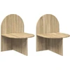 Naktinis staliukas 2 pcs Sonoma ąžuolas 48 x 49 x 65 cm
