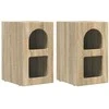 Naktinis staliukas 2 pcs Sonoma ąžuolas 29,5 x 33,5 x 50 cm