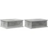 Naktinis staliukas 2 vnt. Betono pilka 40 x 31 x 15 cm