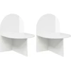 Naktinis staliukas 2 vnt. Itin blizgi balta 48 x 49 x 65 cm