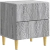 Naktinis staliukas 2 vnt. Pilka Sonoma 43 x 34,5 x 48 cm