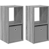 Naktinis staliukas 2 vnt. Pilka Sonoma 30,5 x 27 x 59,5 cm