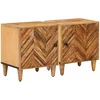 Naktinis staliukas 2 vnt. Ruda 40 x 33,5 x 46 cm