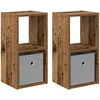 Naktinis staliukas 2 vnt. Senas medis 25,5 x 22 x 49,5 cm