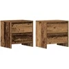 Šalia lovos spintelė 2 pcs Senas medis 45 x 34 x 44,5 cm