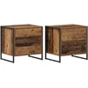 Naktinis staliukas 2 vnt. Senovinis medis 50 x 39.5 x 50 cm
