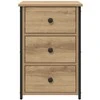 Šalia lovos spintelė Ruda 40 x 36 x 60 cm Kietas atkurtas medis