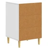 Naktinis staliukas Balta 43 x 39,5 x 66,5 cm Apdirbta mediena