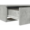 Lovos stalčiai su stalčių Betono pilka 150 x 36,5 x 16,5 cm
