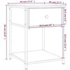 Naktinis staliukas, dūminio ąžuolo, 44x45x58cm, mediena