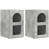 Naktinis staliukas ELST 2 vnt. Betono pilka 29,5 x 33,5 x 50 cm