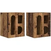 Naktinis staliukas ELST 2 vnt. Senas medis 40 x 35 x 50 cm