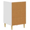 Naktinis staliukas Itin blizgi balta 43 x 39,5 x 66,5 cm