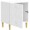 Naktinis staliukas Itin blizgi balta 43 x 34,5 x 50 cm