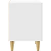 Naktinis staliukas Itin blizgi balta 43 x 34,5 x 50 cm