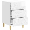 Naktinis staliukas Itin blizgi balta 43 x 39,5 x 66,5 cm