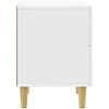 Naktinis staliukas Itin blizgi balta 62 x 34,5 x 48 cm