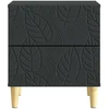 Naktinis staliukas Juoda 43 x 34,5 x 48 cm Apdirbta mediena