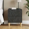 Naktinis staliukas Juoda 43 x 34,5 x 48 cm Apdirbta mediena
