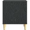 Naktinis staliukas Juoda 43 x 34,5 x 50 cm Apdirbta mediena