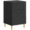 Naktinis staliukas Juoda 43 x 39,5 x 66,5 cm Apdirbta mediena