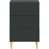 Naktinis staliukas Juoda 43 x 39,5 x 66,5 cm Apdirbta mediena
