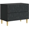 Naktinis staliukas Juoda 62 x 34,5 x 48 cm Apdirbta mediena