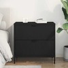Naktinis staliukas Juoda 63.5 x 36 x 61 cm Apdirbta mediena