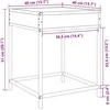 Naktinis staliukas su Infinity LED, dūminio ąžuolo, 40x40x51cm