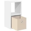 Naktinis staliukas su stalčių 2 pcs Balta 25,5 x 22 x 49,5 cm