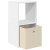 Naktinis staliukas su stalčių 2 pcs Balta 35 x 32 x 68,5 cm