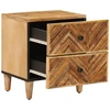 Naktinis staliukas 2 pcs Ruda 40 x 33,5 x 46 cm