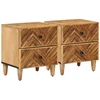 Naktinis staliukas 2 pcs Ruda 40 x 33,5 x 46 cm