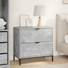 Naktinis staliukas su stalčių Betono pilka 63.5 x 36 x 61 cm