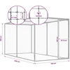 Narvas katėms, 3x1,5x1,5m, galvanizuotas plienas