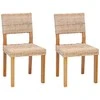 Valgomasis krėslas 2 pcs Natūrali 46 x 55 x 84 cm Kubu ratanas
